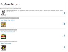 Tablet Screenshot of pro-townrecords.blogspot.com