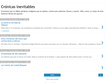 Tablet Screenshot of cronicasinevitables.blogspot.com
