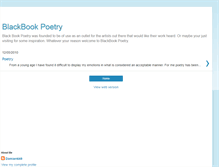 Tablet Screenshot of blackbookpoetry.blogspot.com