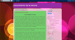 Desktop Screenshot of conocimientodeciencia.blogspot.com