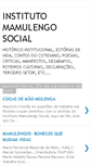 Mobile Screenshot of institutomamulengosocial.blogspot.com