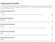 Tablet Screenshot of impassionedversifier.blogspot.com