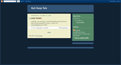 Desktop Screenshot of bullhooptalk.blogspot.com