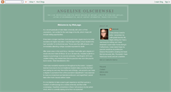 Desktop Screenshot of angelineolschewski.blogspot.com