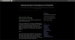 Desktop Screenshot of knowledgeistheabsolutepower.blogspot.com