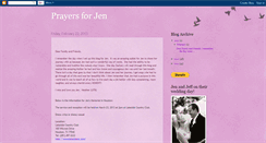 Desktop Screenshot of jenprayers.blogspot.com