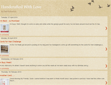 Tablet Screenshot of handcraftedwithlove.blogspot.com