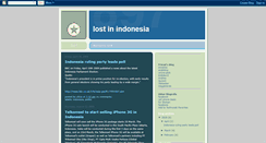 Desktop Screenshot of lost-in-indonesia.blogspot.com