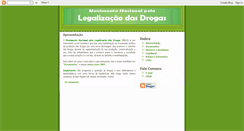 Desktop Screenshot of legalizacaodasdrogas.blogspot.com