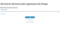 Tablet Screenshot of legalizacaodasdrogas.blogspot.com