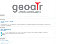 Tablet Screenshot of geoairresidency.blogspot.com