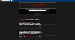 Desktop Screenshot of deals4poker.blogspot.com