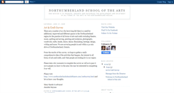 Desktop Screenshot of northumberlandarts.blogspot.com