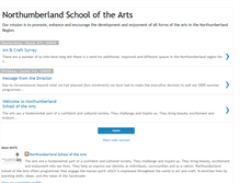 Tablet Screenshot of northumberlandarts.blogspot.com