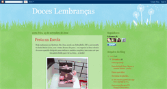 Desktop Screenshot of doceslembrancas-ana.blogspot.com