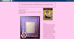 Desktop Screenshot of littlemissprincessscrapper.blogspot.com