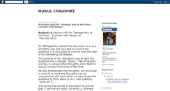 Desktop Screenshot of mukulchaudhri.blogspot.com