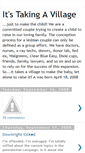 Mobile Screenshot of itstakingavillage.blogspot.com