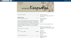 Desktop Screenshot of eclectickeepsakes.blogspot.com