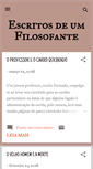 Mobile Screenshot of escritosdeumfilosofante.blogspot.com