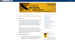 Desktop Screenshot of encuentrolecturayescritura2009.blogspot.com