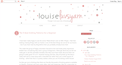 Desktop Screenshot of louiseluvsyarn.blogspot.com