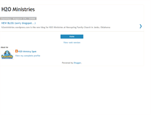 Tablet Screenshot of h2oministries.blogspot.com