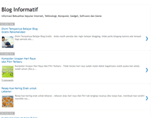 Tablet Screenshot of informatifblog.blogspot.com