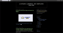 Desktop Screenshot of listadolaboral.blogspot.com