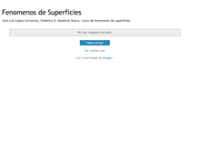 Tablet Screenshot of fenomenosdesuperficies.blogspot.com