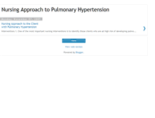 Tablet Screenshot of nursingapproachpulmonaryhypertension.blogspot.com