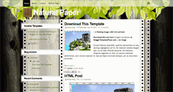 Desktop Screenshot of naturalpaper-bloggertemplateplace.blogspot.com