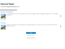 Tablet Screenshot of naturalpaper-bloggertemplateplace.blogspot.com