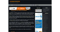 Desktop Screenshot of onebigswede.blogspot.com