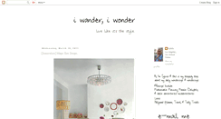 Desktop Screenshot of iwanderiwonder.blogspot.com