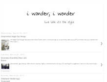 Tablet Screenshot of iwanderiwonder.blogspot.com