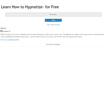 Tablet Screenshot of learn-to-hypnotize.blogspot.com