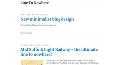 Desktop Screenshot of line2nowhere.blogspot.com