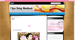 Desktop Screenshot of ilovebeingmuslimah.blogspot.com