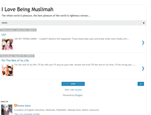 Tablet Screenshot of ilovebeingmuslimah.blogspot.com