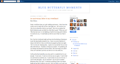 Desktop Screenshot of bluebutterflymoments.blogspot.com