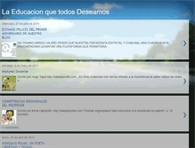 Tablet Screenshot of laeducacionquetodosdeseamos.blogspot.com