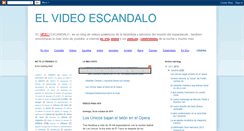 Desktop Screenshot of elvideoescandalo.blogspot.com