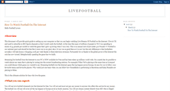 Desktop Screenshot of footballstream.blogspot.com