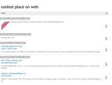 Tablet Screenshot of coolest-placeonweb.blogspot.com