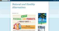 Desktop Screenshot of naturalandhealthyalternatives.blogspot.com