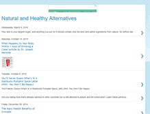 Tablet Screenshot of naturalandhealthyalternatives.blogspot.com