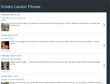 Tablet Screenshot of kristenlandonfitness.blogspot.com