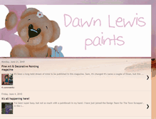 Tablet Screenshot of dawnlewispaints.blogspot.com