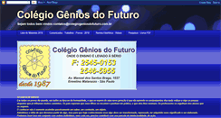 Desktop Screenshot of colegiogeniosdofuturo.blogspot.com